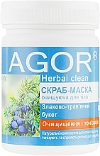 Fragrances, Perfumes, Cosmetics Body Scrub Mask "Cleansing & Toning" - Agor Herbal Clean