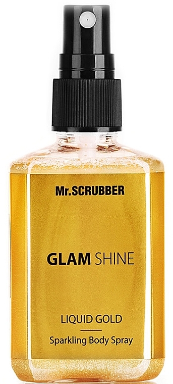 Sparkling Body Spray - Mr.Scrubber Glam Shine Liquid Gold Sparkling Body Spray — photo N1