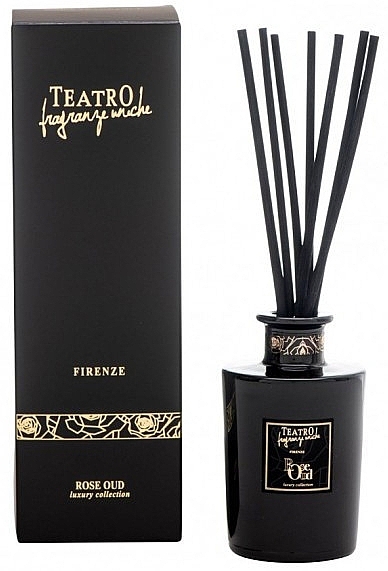 Fragrance Diffuser - Teatro Fragranze Uniche Luxury Collection Rose Oud Reed Diffuser — photo N1