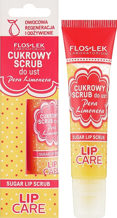 Sugar Lip Scrub - Floslek Lip Care Sugar Lip Scrub Pear — photo N2