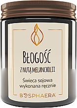 Fragrances, Perfumes, Cosmetics Soy Candle 'Bliss with Notes of Melancholy' - Bosphaera