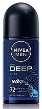 Fragrances, Perfumes, Cosmetics Men Roll-On Deodorant - Nivea Men Deep Black Carbon Beat Anti-Perspirant Roll-On