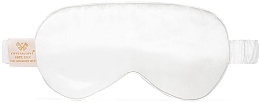 Silk Sleep Mask, ivory - Crystallove — photo N2