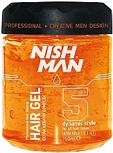 Fragrances, Perfumes, Cosmetics Ultra Strong Hold Hair Gel - Nishman Hair Gel Dynamic Style 5 Ultra Hold