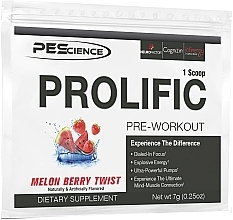 Fragrances, Perfumes, Cosmetics Pre-Workout Complex, in sachet - PeScience Prolific Pre-Workout Melon Berry Twist