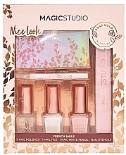 Nail Set, 6 products - Magic Studio Rose Gold French Nails — photo N1