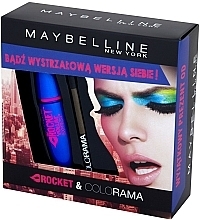 Fragrances, Perfumes, Cosmetics Set - Maybelline Rocket & Colorama (mascara/10.7ml + eye pencil)