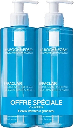 Set - La Roche-Posay Effaclar Purifying Foaming Gel (foam/gel/2x400ml) — photo N1