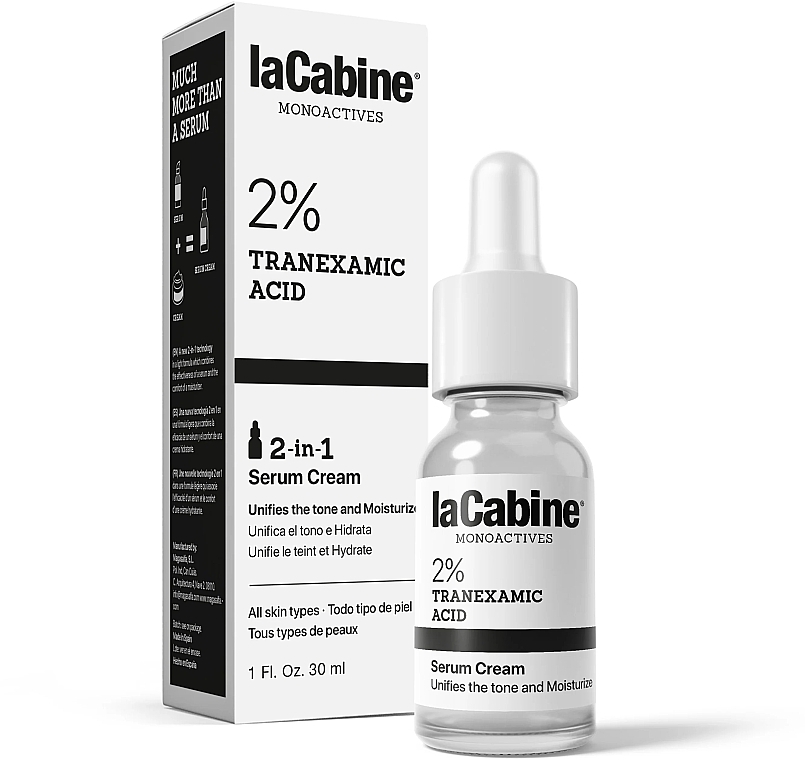 Face Cream-Serum - La Cabine Monoactives 2% Tranexamic Acis Serum Cream — photo N1