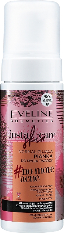 Normalizing Cleansing Foam - Eveline Cosmetics Insta Skin Care #No More Acne — photo N7