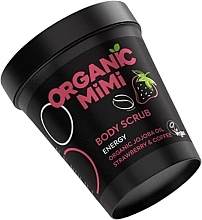 Fragrances, Perfumes, Cosmetics Strawberry & Coffee Energy Body Scrub - Organic Mimi Body Scrub Energy Strawberry & Coffee