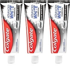 Fragrances, Perfumes, Cosmetics Toothpaste Set - Colgate Advanced White Charcoal (toothpaste/3x75ml)