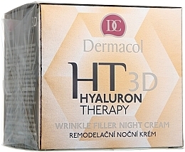 Pure Hyaluronic Acid Night Face Cream - Dermacol Hyaluron Therapy 3D Wrinkle Night Filler Cream — photo N1