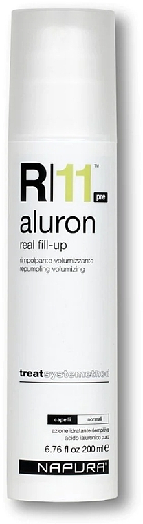 Volumizing & Moisturizing Cream for Normal Hair - Napura R11 Aluron Repumpling Pre — photo N1