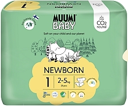 Fragrances, Perfumes, Cosmetics Diapers, Size 1 (2-5 kg), 25 pcs - Muumi Baby