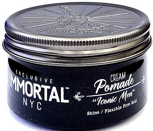 Iconic Men Shine & Flexible Firm Hold Pomade - Immortal NYC Cream Pomade Shine — photo N1