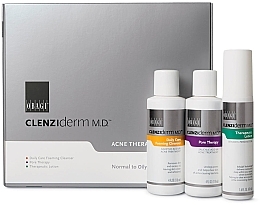 Fragrances, Perfumes, Cosmetics Set - Obagi Medical CLENZIderm M.D. Acne Therapeutic System: Oily (lot/47ml + foam/120ml + lot/120ml)