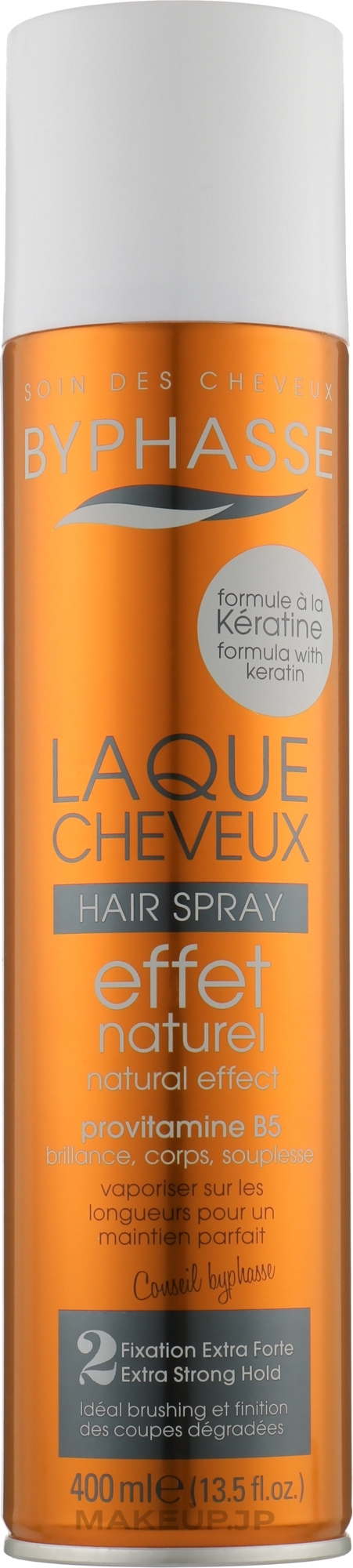 Hair Spray - Byphasse Keratin Natural Effect Extra Strong Hair Spray — photo 400 ml