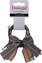 Fragrances, Perfumes, Cosmetics Hair Tie Set, 2 pcs, FA-5640, grey + brown - Donegal (2 szt.)