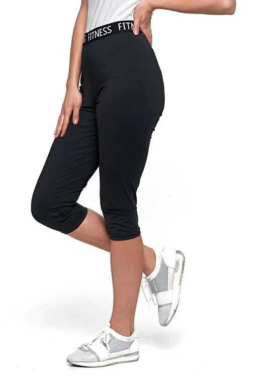 3/4 Women Leggings 'Fitness', black - Moraj — photo N1