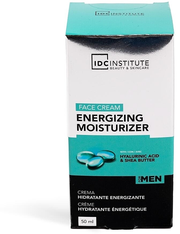 Energizing Moisturizer with Hyaluronic Acid & Shea Butter - IDC Institute Energizing & Moisturizer Men Face Cream — photo N2