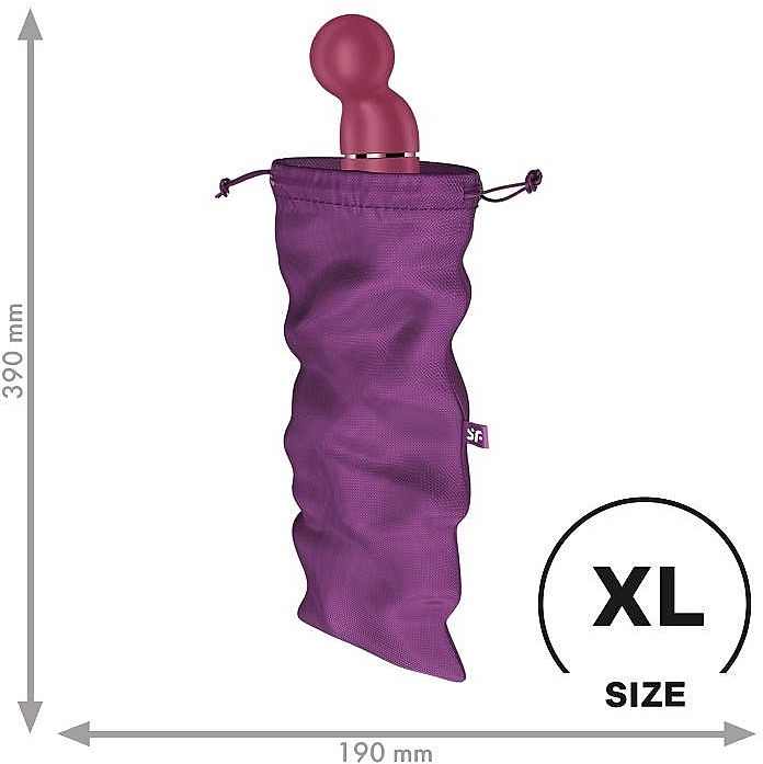 Sex Toy Storage Bag, Size XL, Purple - Satisfyer Treasure Bag Violet — photo N2