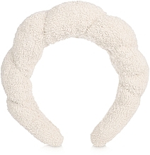 Hand Band 'Easy Spa', milk - MAKEUP Spa Headband Face Washing Milk	 — photo N2