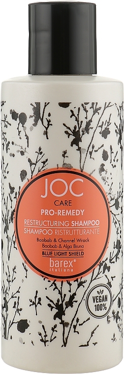 Restructuring Shampoo for Damaged Hair - Barex Italiana Joc Care Shampoo — photo N3