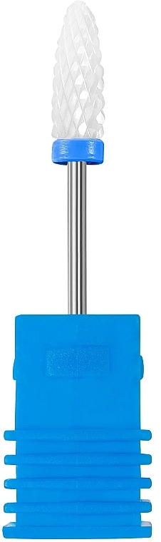 Nail Drill Bit dor Gel Removal, blue - Lewer M 3/32 Flame — photo N1