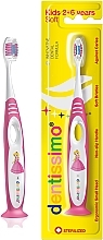 Kids Toothbrush, 2-6 Years, Pink - DENTISSIMO® Kids — photo N1