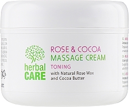 Toning Massage Cream - Bulgarian Rose Herbal Care Rose & Cococa Massage Cream — photo N2