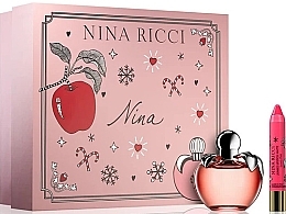 Fragrances, Perfumes, Cosmetics Nina Ricci Nina - Set (edt/80ml + lipstick/2.5g) 