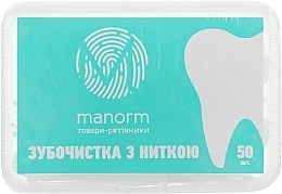 Refreshing Dental Floss, 50 pcs - Manorm — photo N3