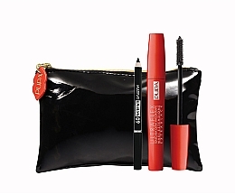 Fragrances, Perfumes, Cosmetics Set - Pupa Ultraflex Kit (Mascara/10ml + pencil/0.8g + bag)