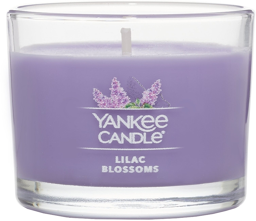 Scented Candle in Glass 'Lilac Flowers' - Yankee Candle Lilac Blossoms (mini size) — photo N1