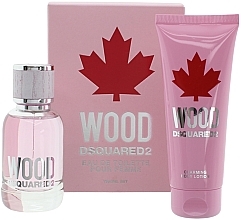 Fragrances, Perfumes, Cosmetics Dsquared2 Wood Pour Femme - Set (edt/50ml + b/lot/100ml)