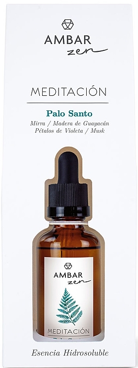 Water-soluble aromatic essence - Ambar Zen Meditacion Palo Santo — photo N2