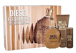 Fragrances, Perfumes, Cosmetics Diesel Fuel for Life Homme - Set (edt/75ml + sh/gel/100ml + sh/gel/50ml)