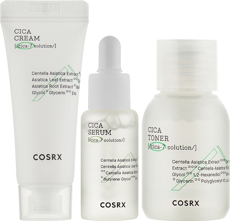 Sensitive Skin Care Set - Cosrx Pure Fit Trial Kit (toner/30ml + serum/10ml + cr/15ml) — photo N2