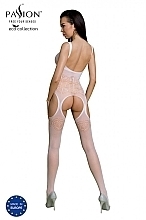 Lace Bodystocking, ECO, BS005, white - Passione — photo N2