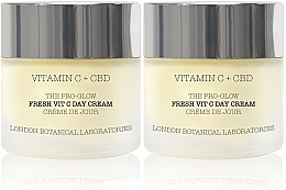 Fragrances, Perfumes, Cosmetics Set - London Botanical Laboratories Vitamin C+CBD The Pro-Glow Fresh Vit C Day Cream (cr/50ml + cr/50ml)