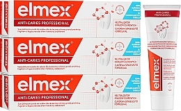 Fragrances, Perfumes, Cosmetics Set - Elmex Anti-Caries Professional Trio Toothpaste (toothpaste/3x75ml)