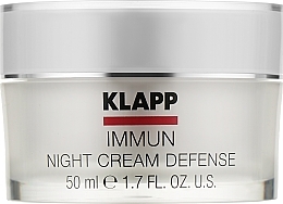 Fragrances, Perfumes, Cosmetics Intensive Night Care Cream - Klapp Immun Night Cream Defense