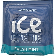 Fragrances, Perfumes, Cosmetics Bleaching Hair Powder - Affinage Salon Professional Ice Creme Fresh Mint Bleach