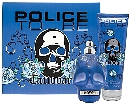 Fragrances, Perfumes, Cosmetics Set (edt/40ml+b/wash/100ml) - Police To Be Tattooart For Man