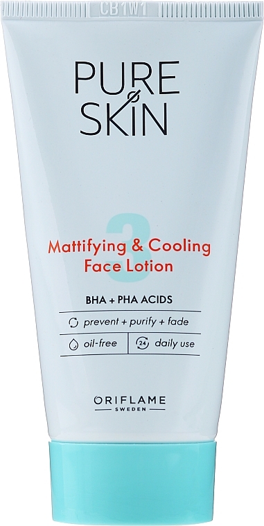 Mattifying Face Cream - Oriflame Pure Skin Mattifying & Cooling Face Lotion — photo N1