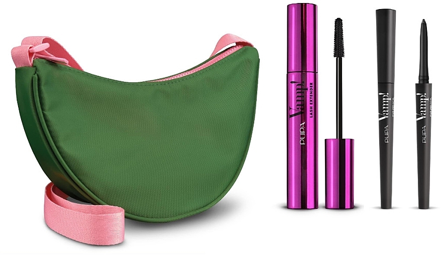 セット - Pupa Vamp! Lash Extender Mascara & Eye Pencil (mascara/14ml + eye/pencil/0.35g + bag) — photo N1