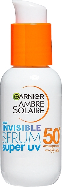 Sunscreen Face Serum - Garnier Ambre Solaire Invisible Serum Spf50 — photo N1