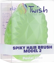 Hair Brush, pastel lime - Twish Spiky 2 Hair Brush Pastel Lime — photo N3