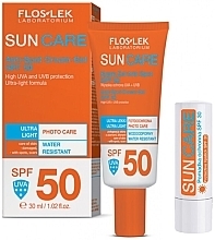 Fragrances, Perfumes, Cosmetics Set - Floslek Sun Care (cr/gel/30ml + lip/balm/10g)